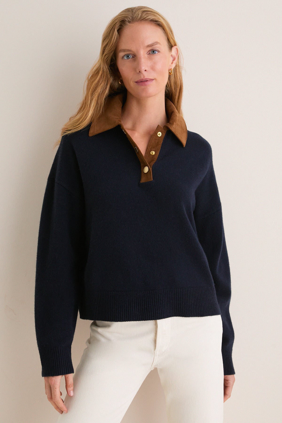 Navy Ravenshill Knitted Jumper