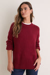Cranberry Red Gaia Knitted Jumper