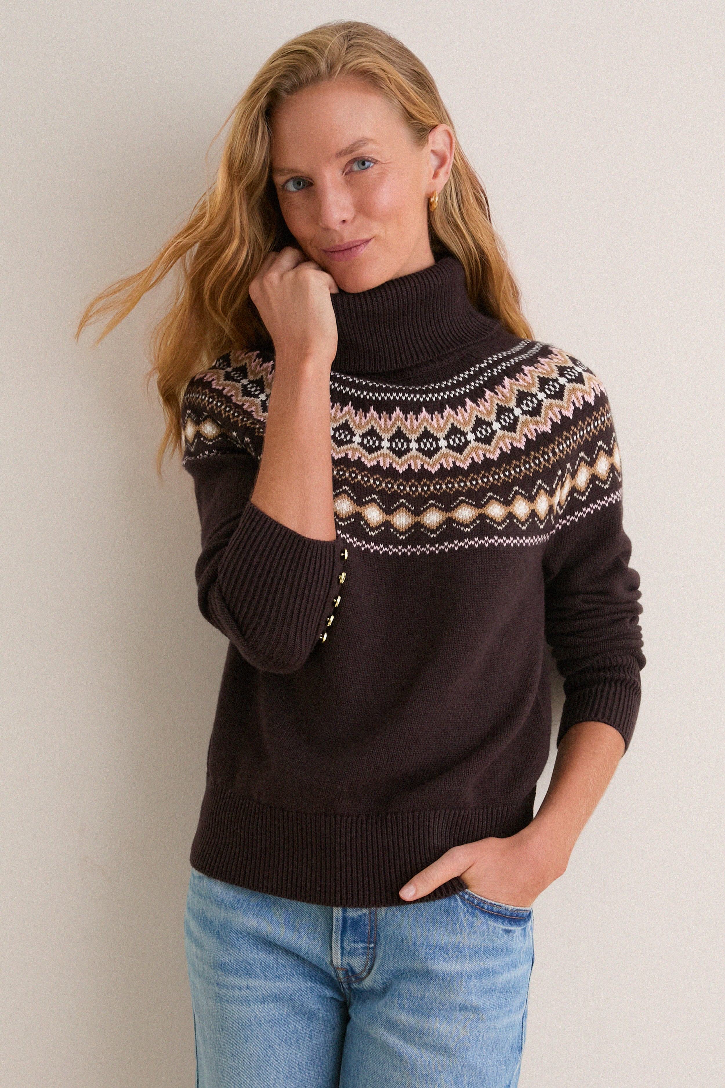 Seal Brown Darwen Knitted Jumper