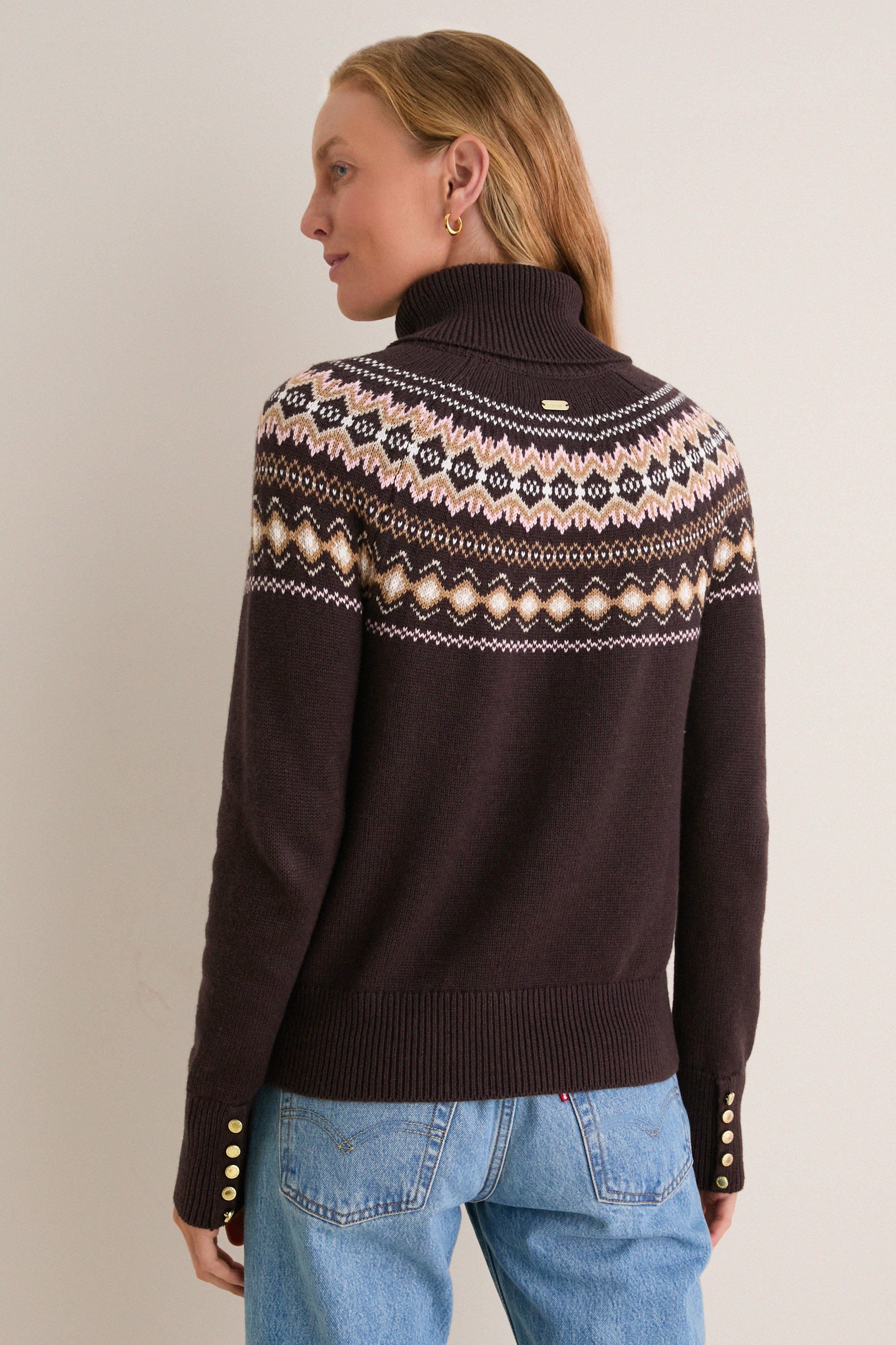 Seal Brown Darwen Knitted Jumper