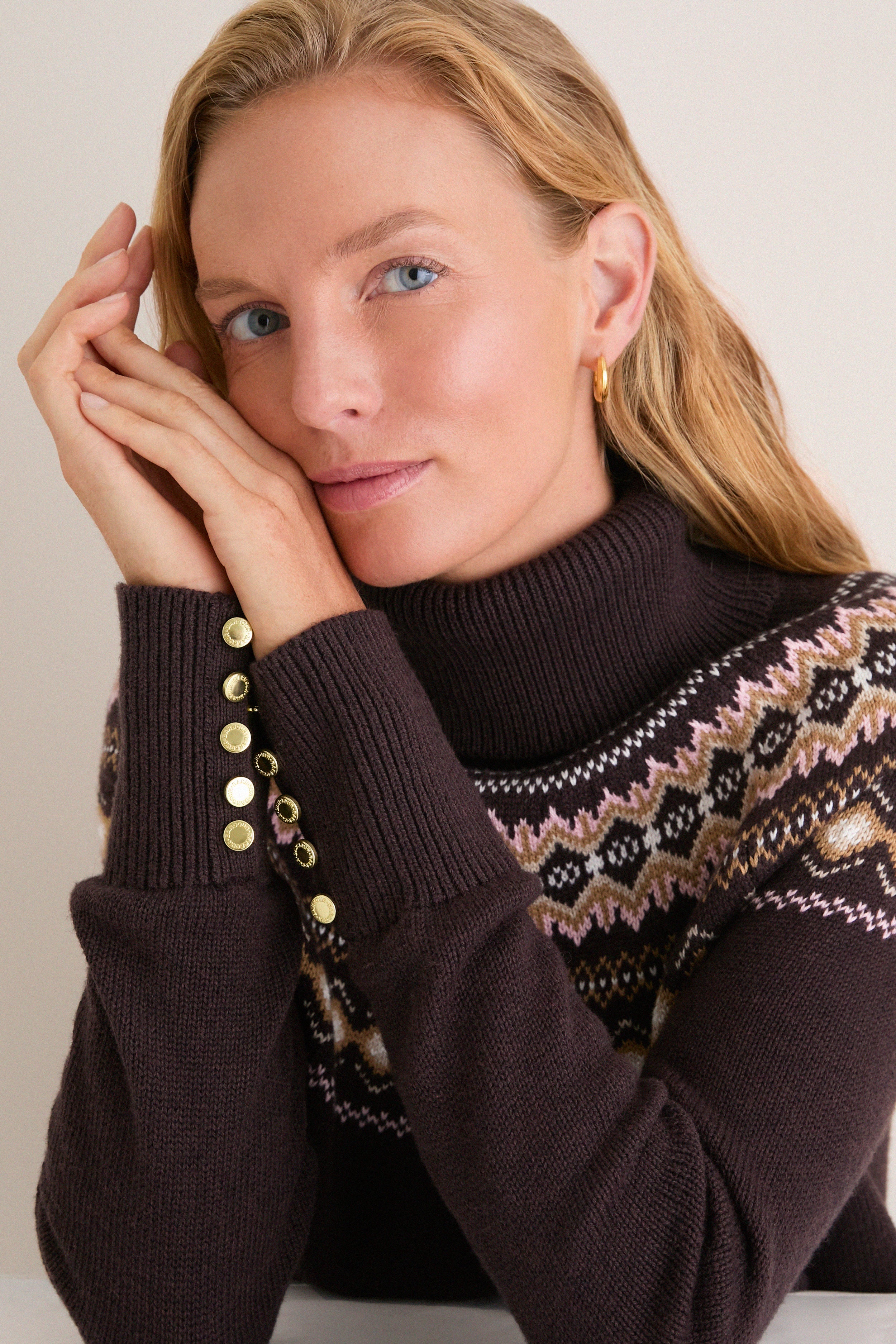 Seal Brown Darwen Knitted Jumper