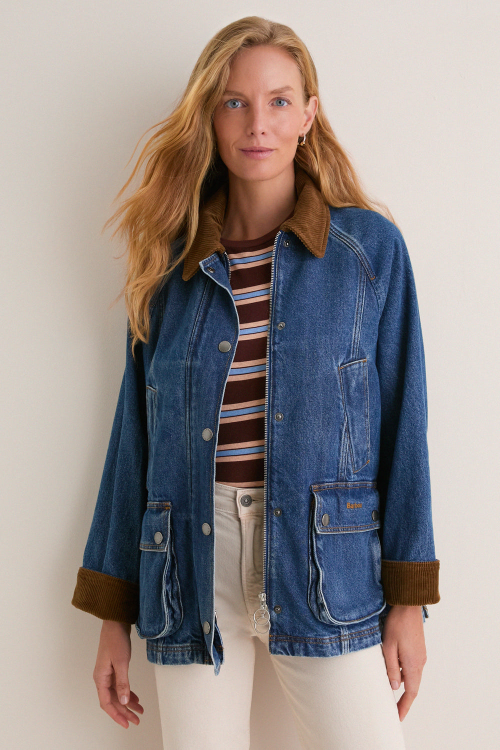 Mid Blue Denim Modern Beadnell Casual Jacket