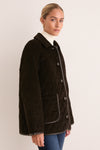 Dark Brown Marlow Quilted Jacket