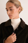 Dark Brown Marlow Quilted Jacket