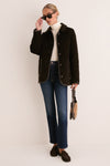 Dark Brown Marlow Quilted Jacket