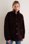 Fig and Ganache Maplewood Fleece Casual Jacket