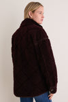 Fig and Ganache Maplewood Fleece Casual Jacket