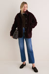 Fig and Ganache Maplewood Fleece Casual Jacket