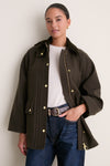 Olive Classic Bedale Wool Coat