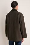 Olive Classic Bedale Wool Coat
