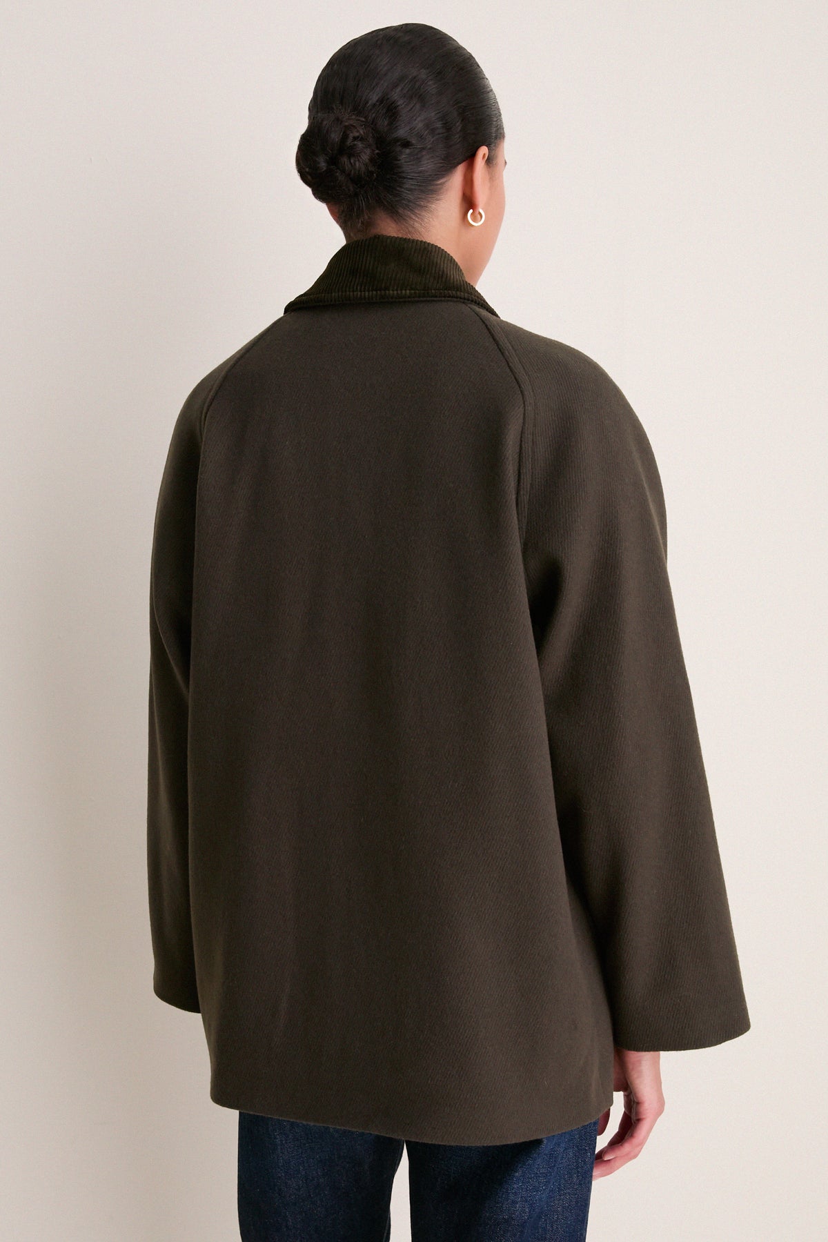 Olive Classic Bedale Wool Coat