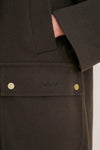 Olive Classic Bedale Wool Coat