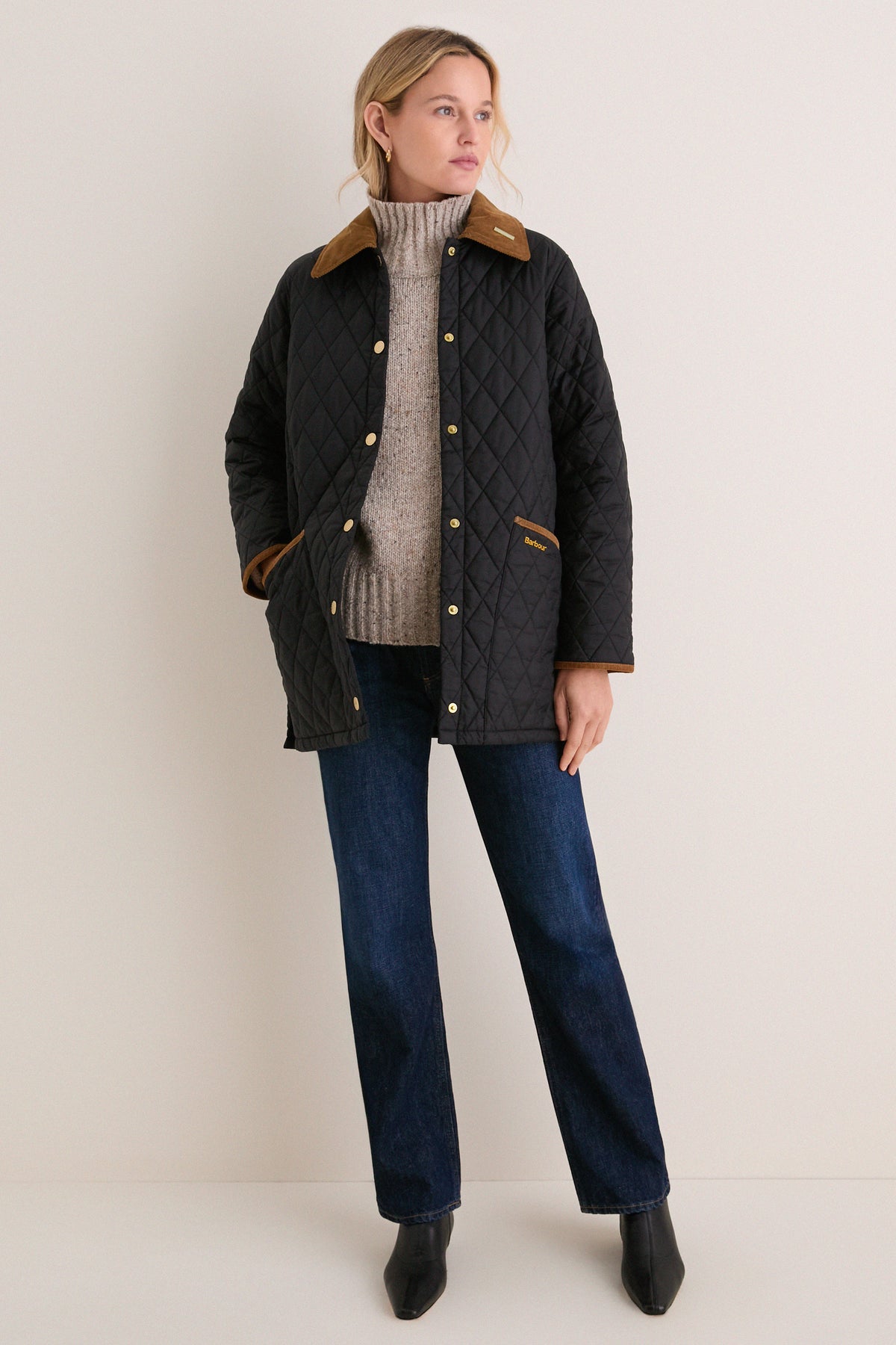 Black Icons Modern Liddesdale Quilted Jacket
