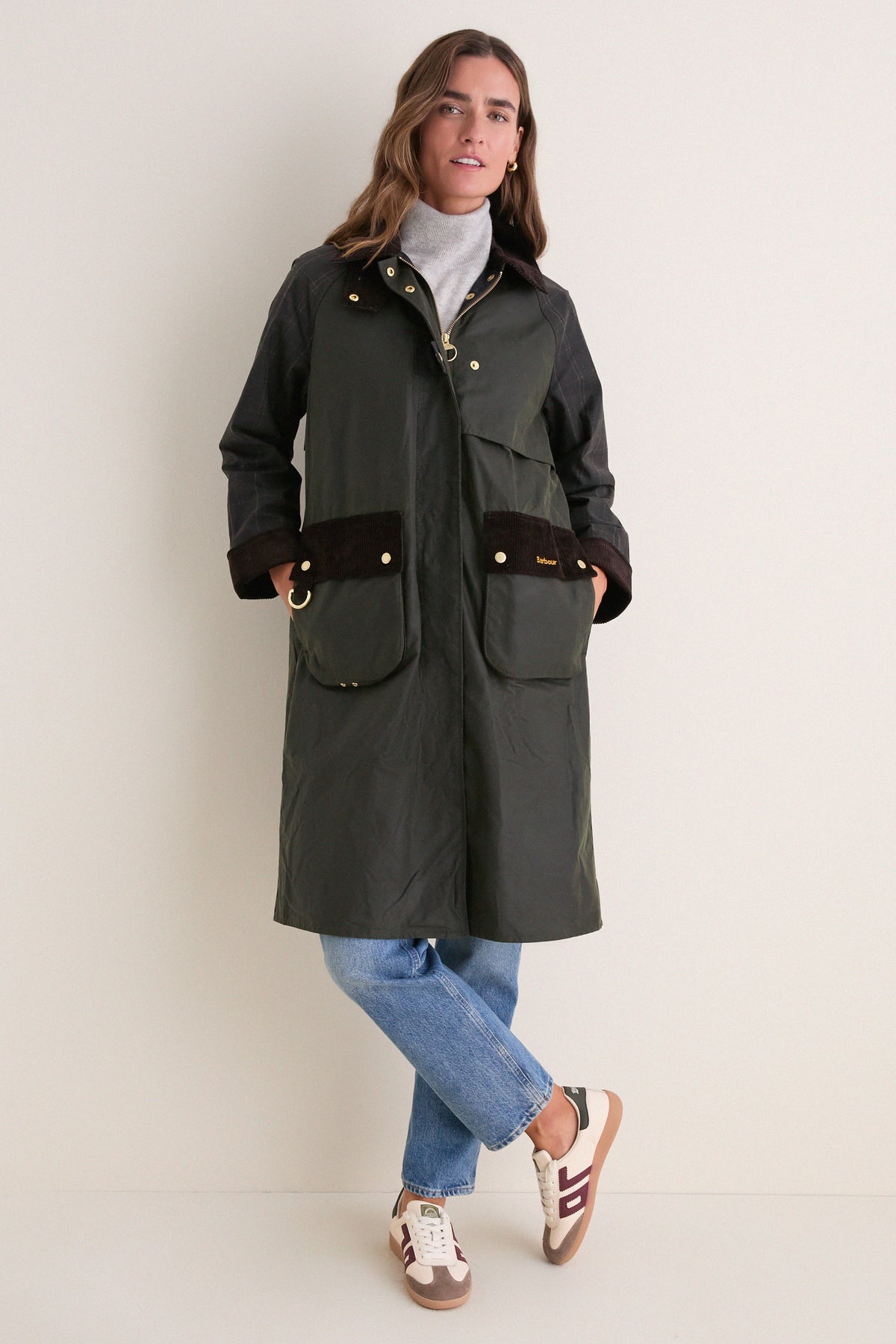 Fern Checked Kirklees Wax Jacket
