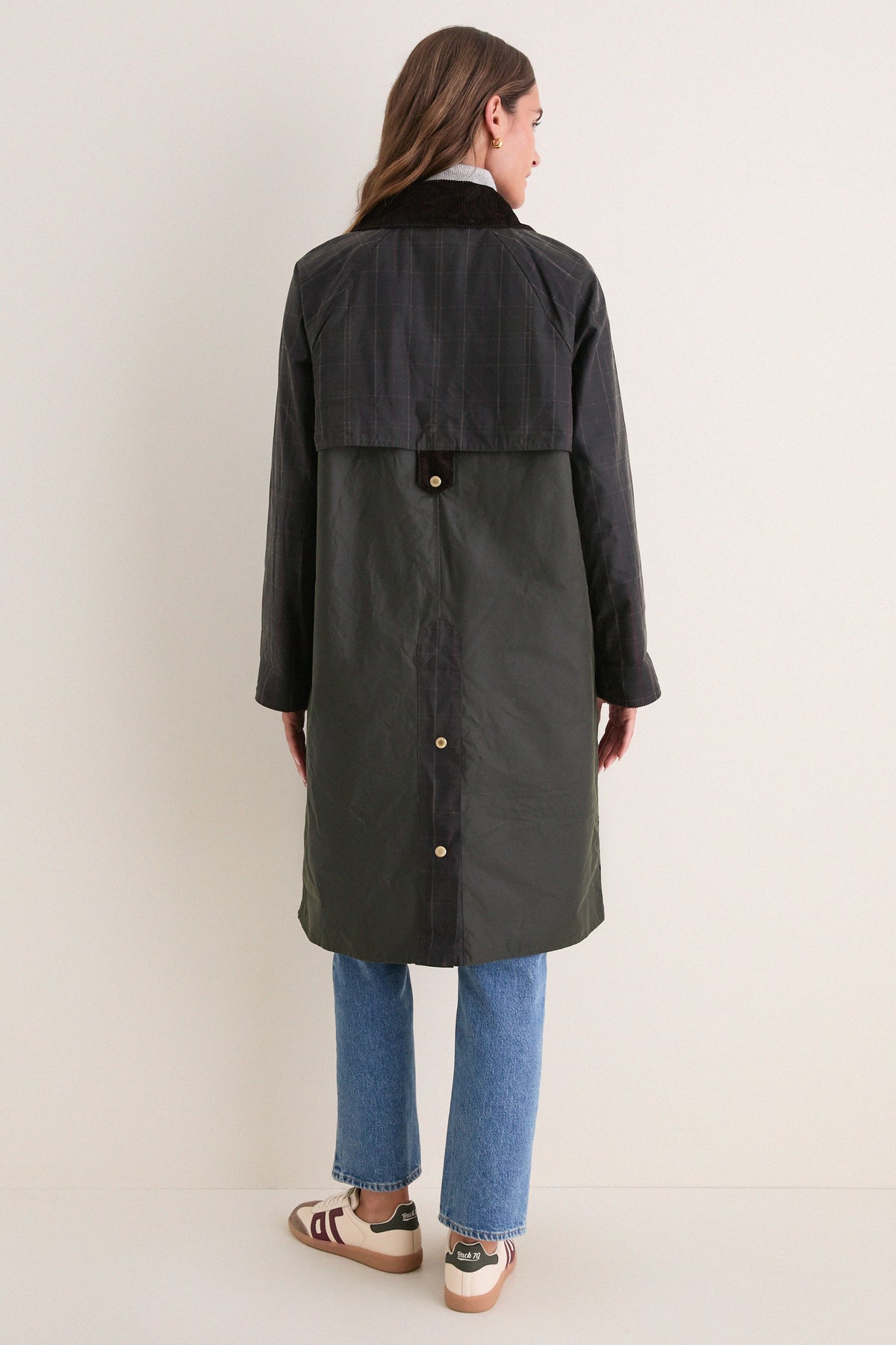Fern Checked Kirklees Wax Jacket