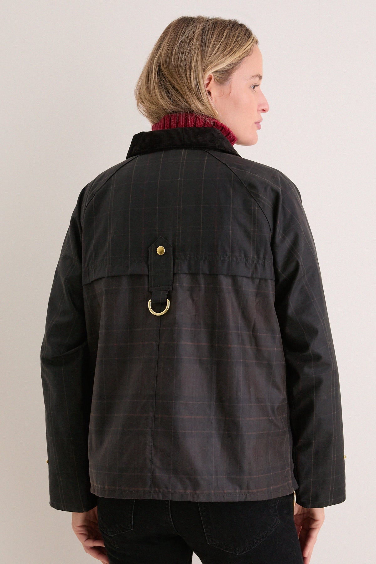 Classic Muted Hazelwood Checked Wax Jacket
