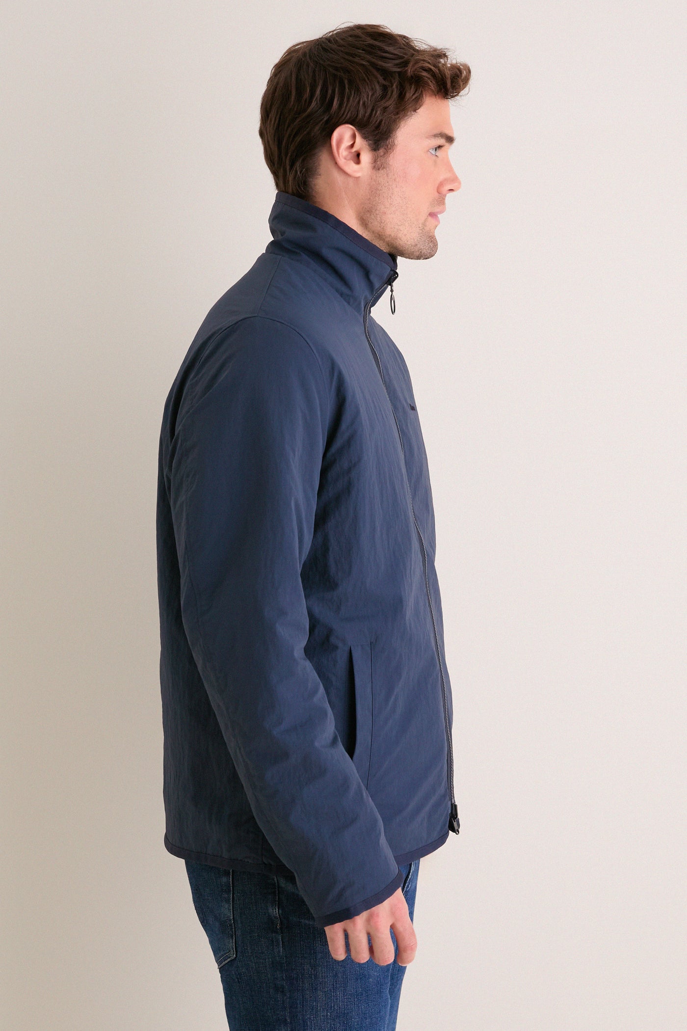 Navy Reversible Fleece Jacket