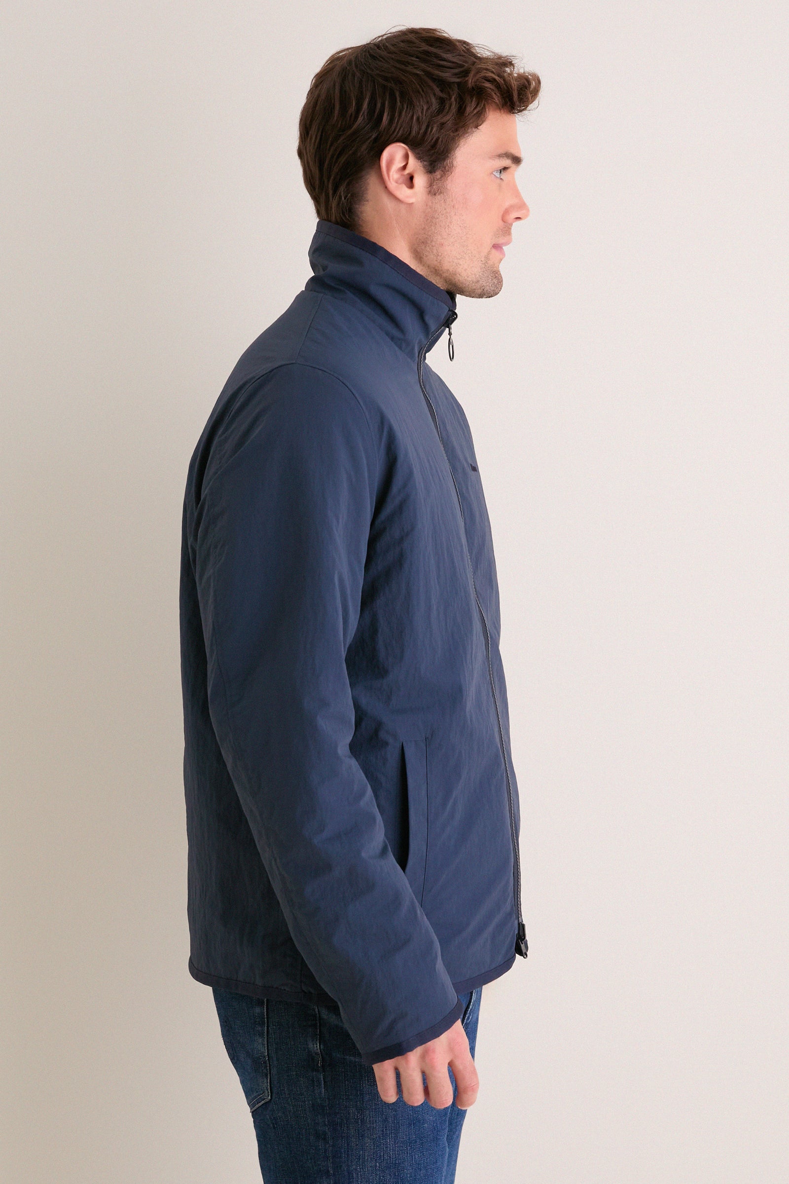 Navy Reversible Fleece Jacket
