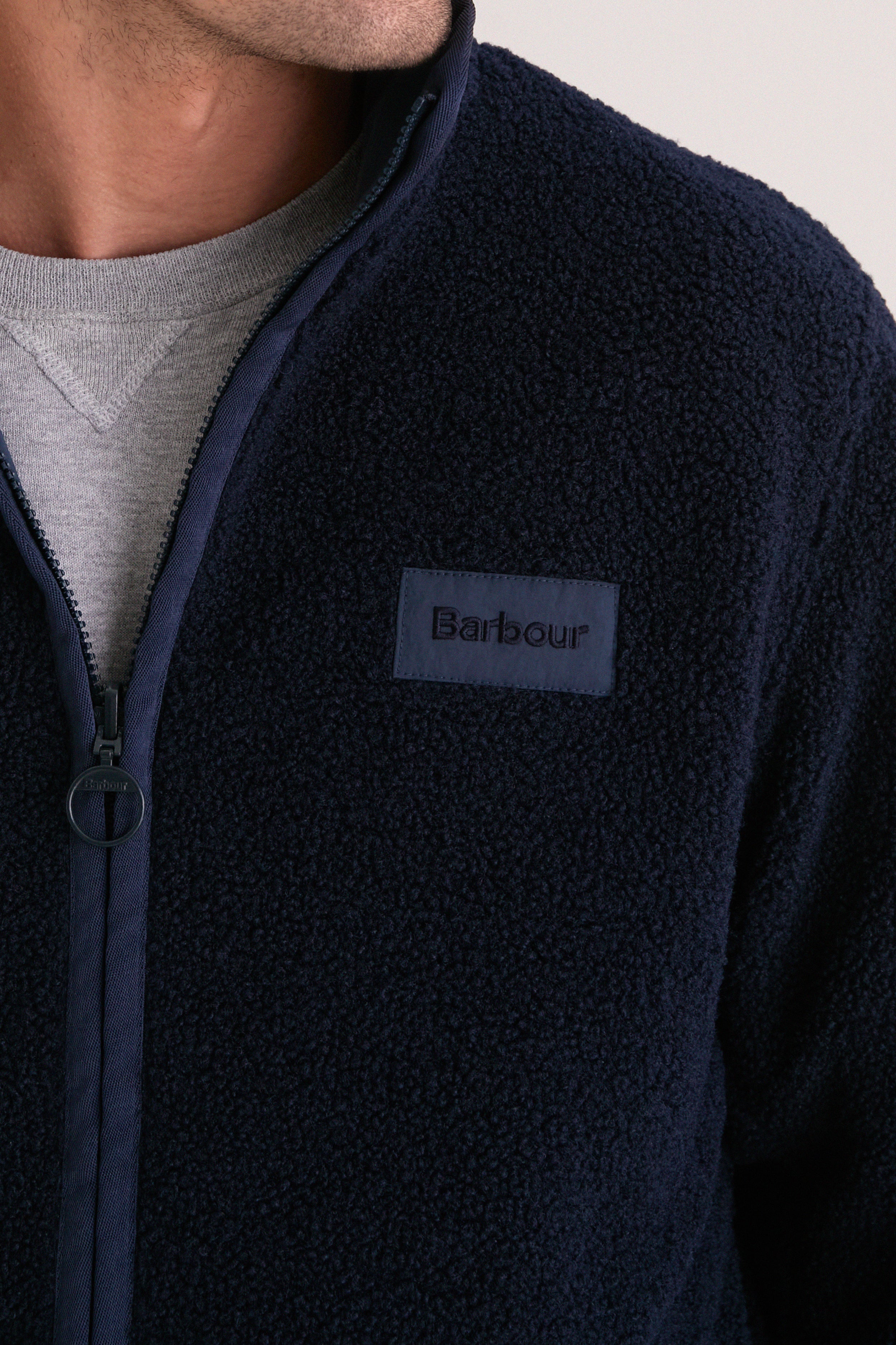 Navy Reversible Fleece Jacket