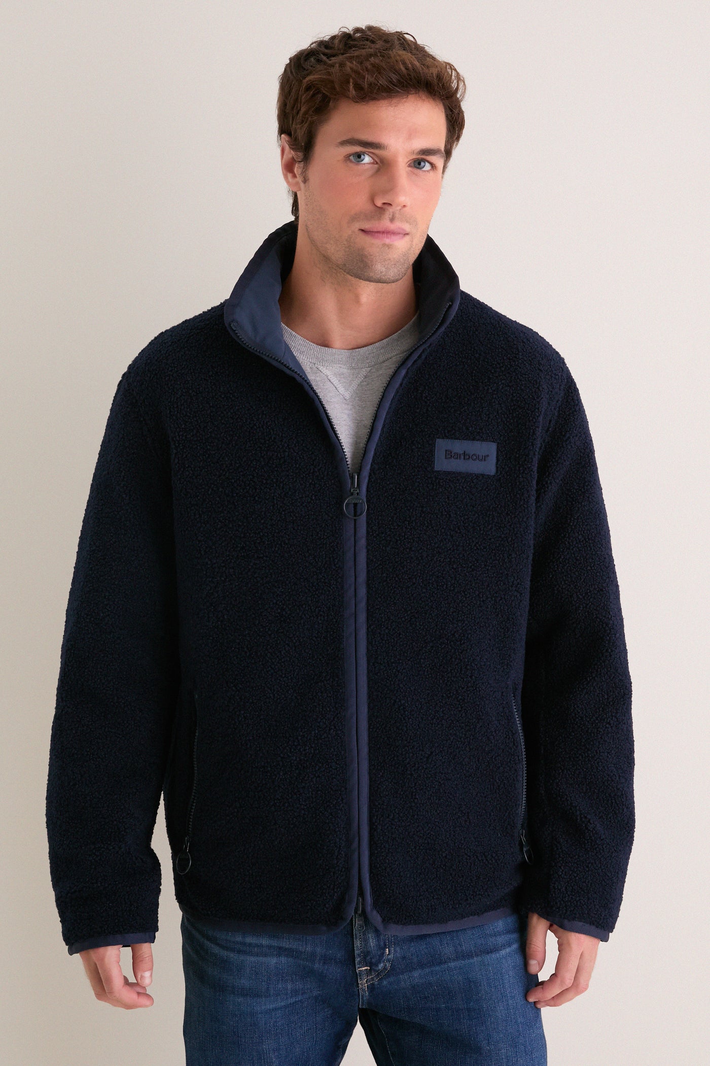 Navy Reversible Fleece Jacket
