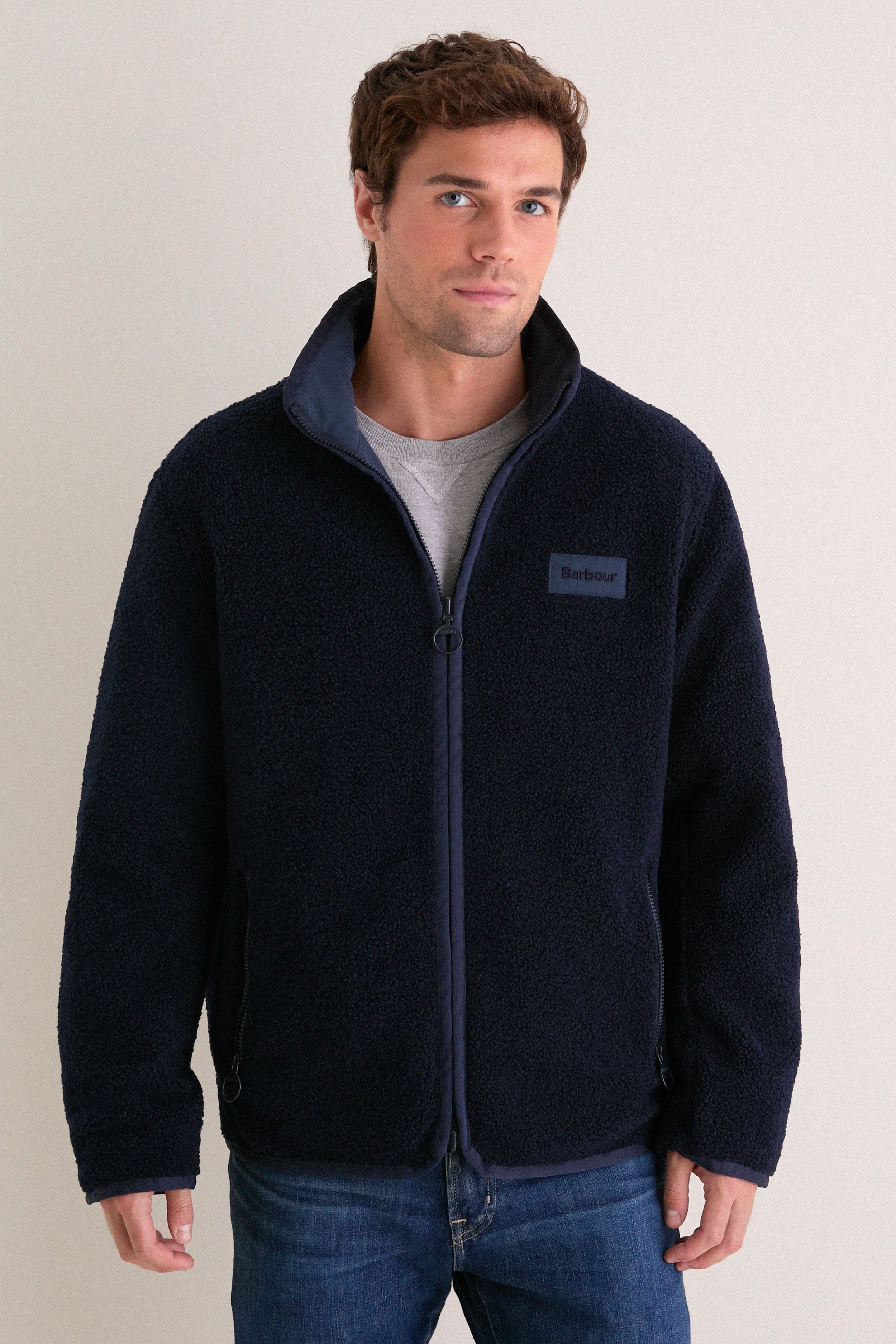 Navy Reversible Fleece Jacket