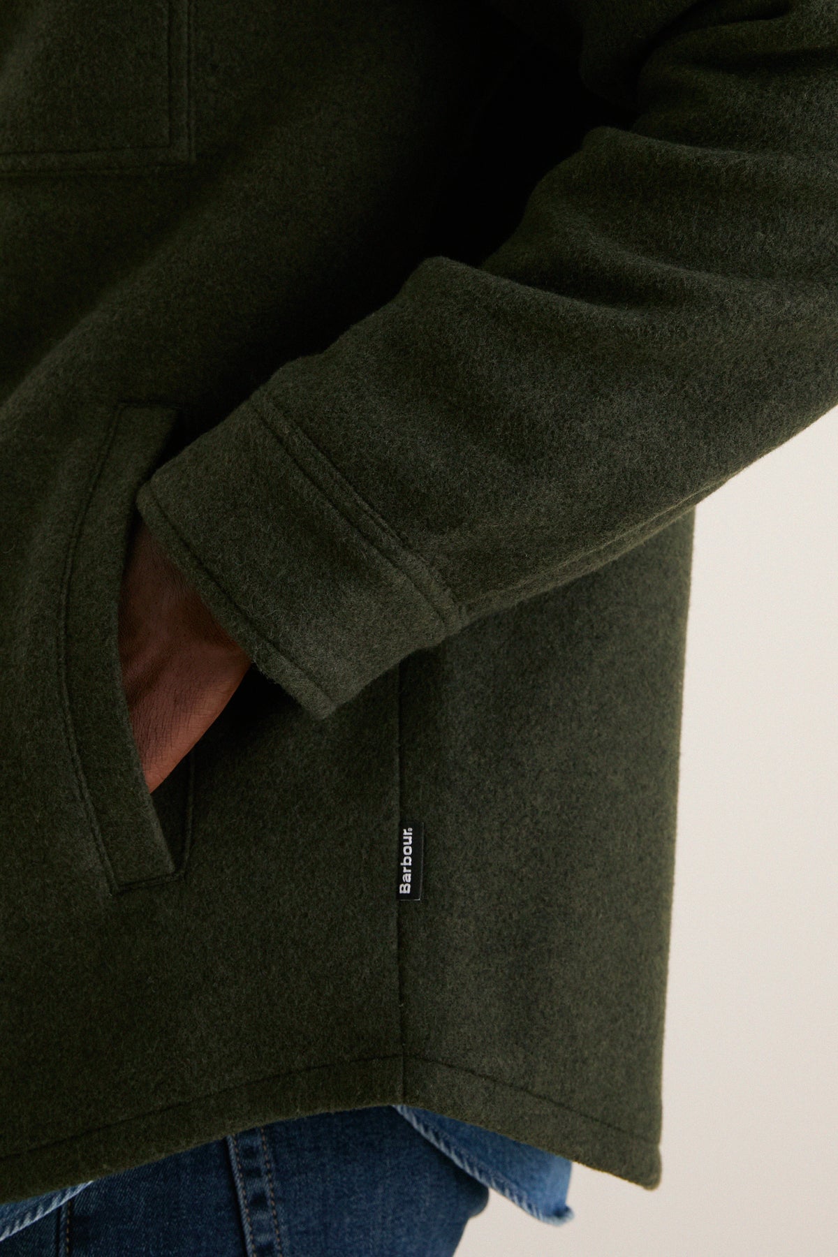 Sage Marltown Tailored Wool Blend Overshirt