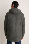 Dark Sage Winter Bedale Puffer Jacket