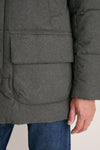 Dark Sage Winter Bedale Puffer Jacket