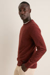 Russet Essential Patch Crewneck Sweater