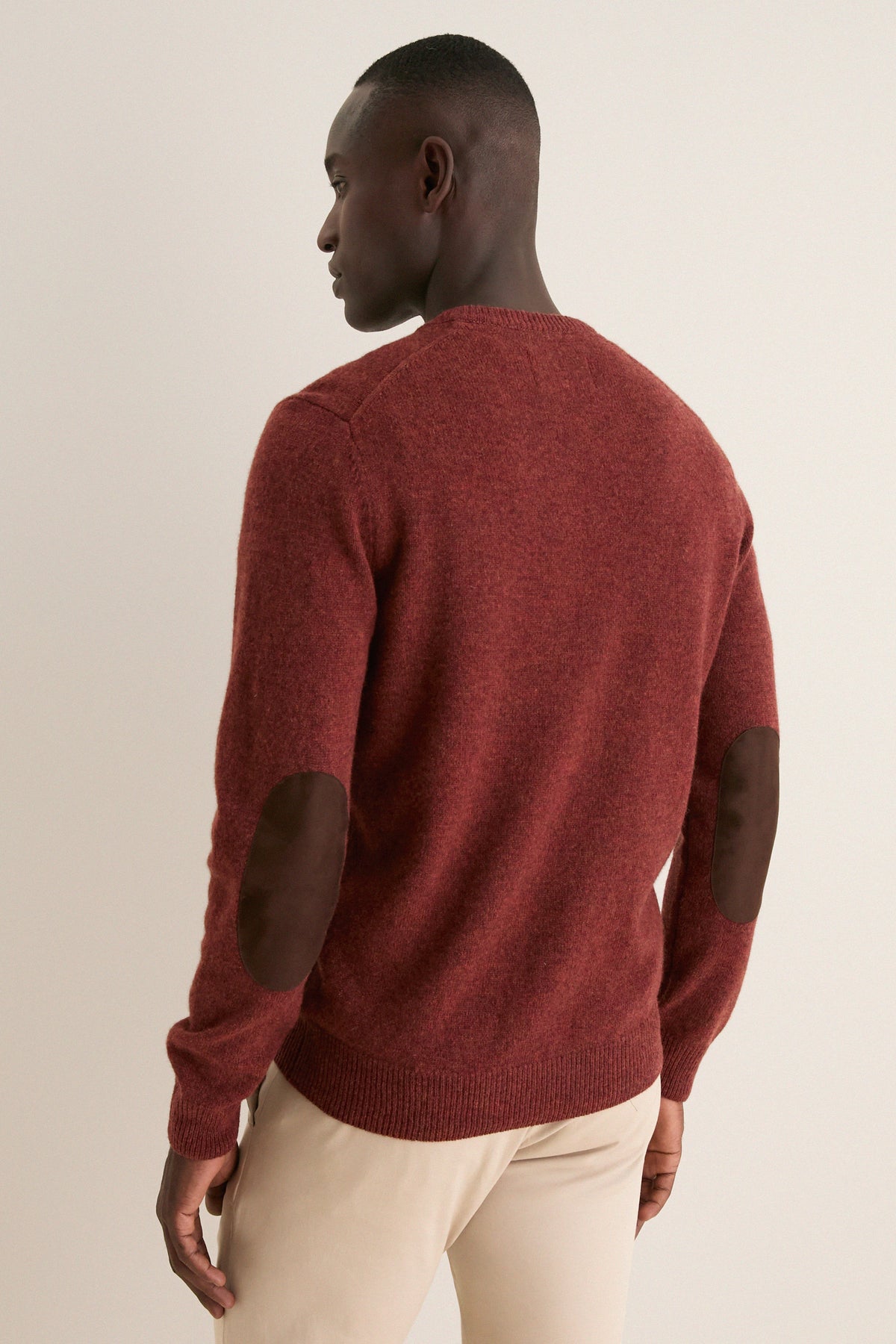 Russet Essential Patch Crewneck Sweater