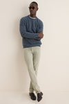 Dark Indigo Patch Crewneck Sweater