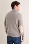 Stone Essental Patch Half Zip Knitted Jumper