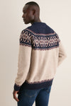 Navy Tisbury Fairisle Crewneck Sweater