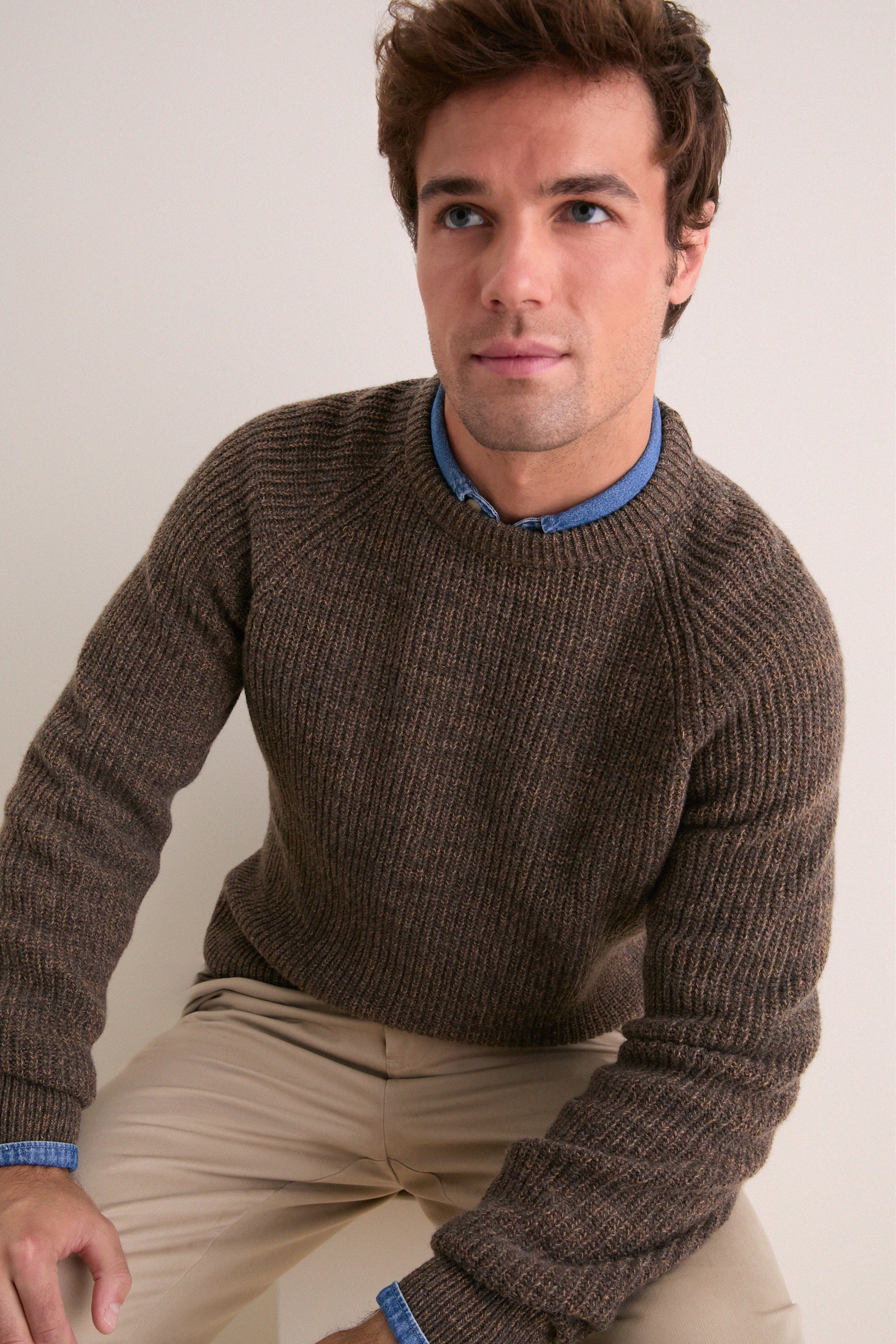 Camel Horseford Crewneck Jumper