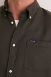 Sage Buckley Tailored Herringbone Shirt