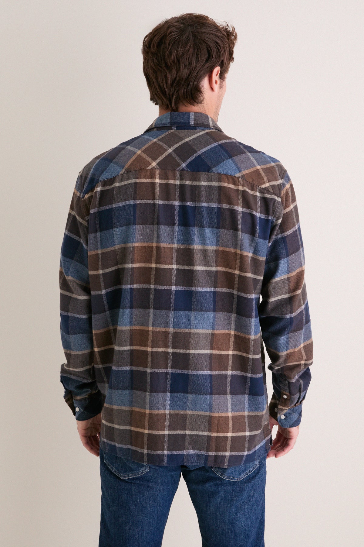 Dark Sand Copswell Relaxed Checked Shirt