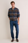 Dark Sand Copswell Relaxed Checked Shirt