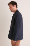 Navy Palmo Quilted Jacket