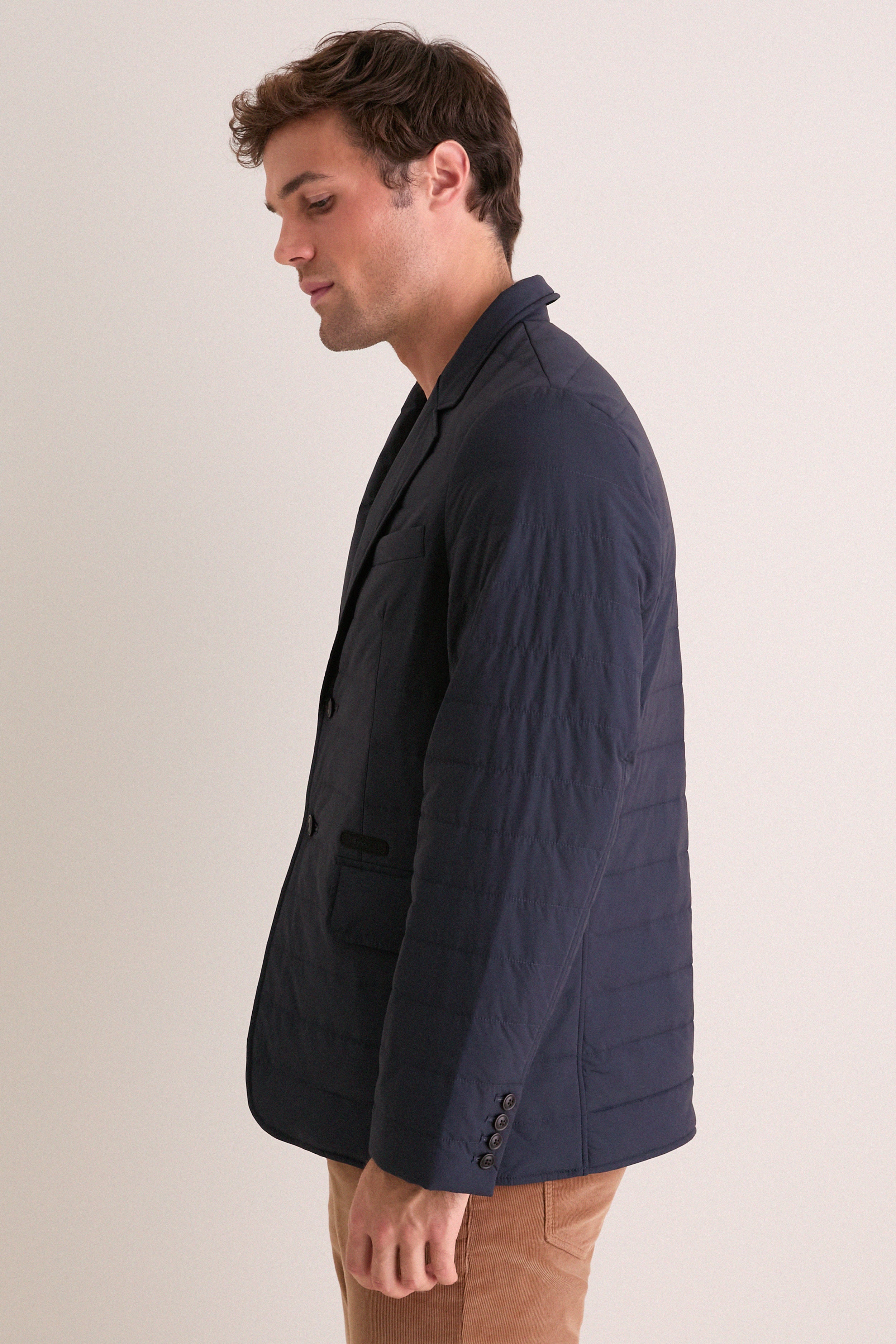 Navy Palmo Quilted Jacket