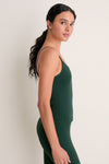 Pine Green Compression Spandex Sofia Cami
