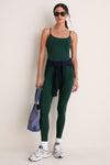 Pine Green Compression Spandex Sofia Cami