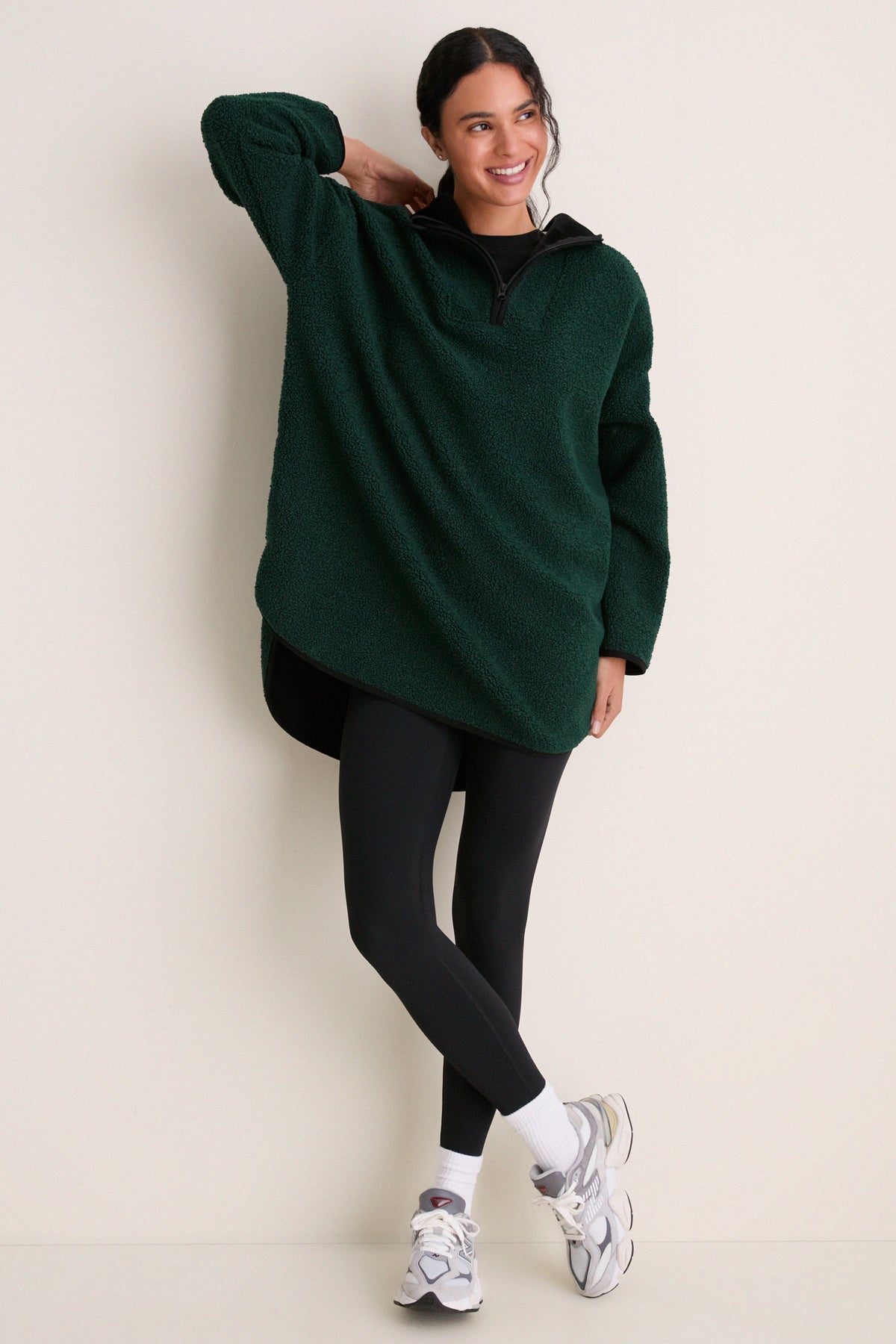 Black High Rise Brushed Interior Mackenzie Legging