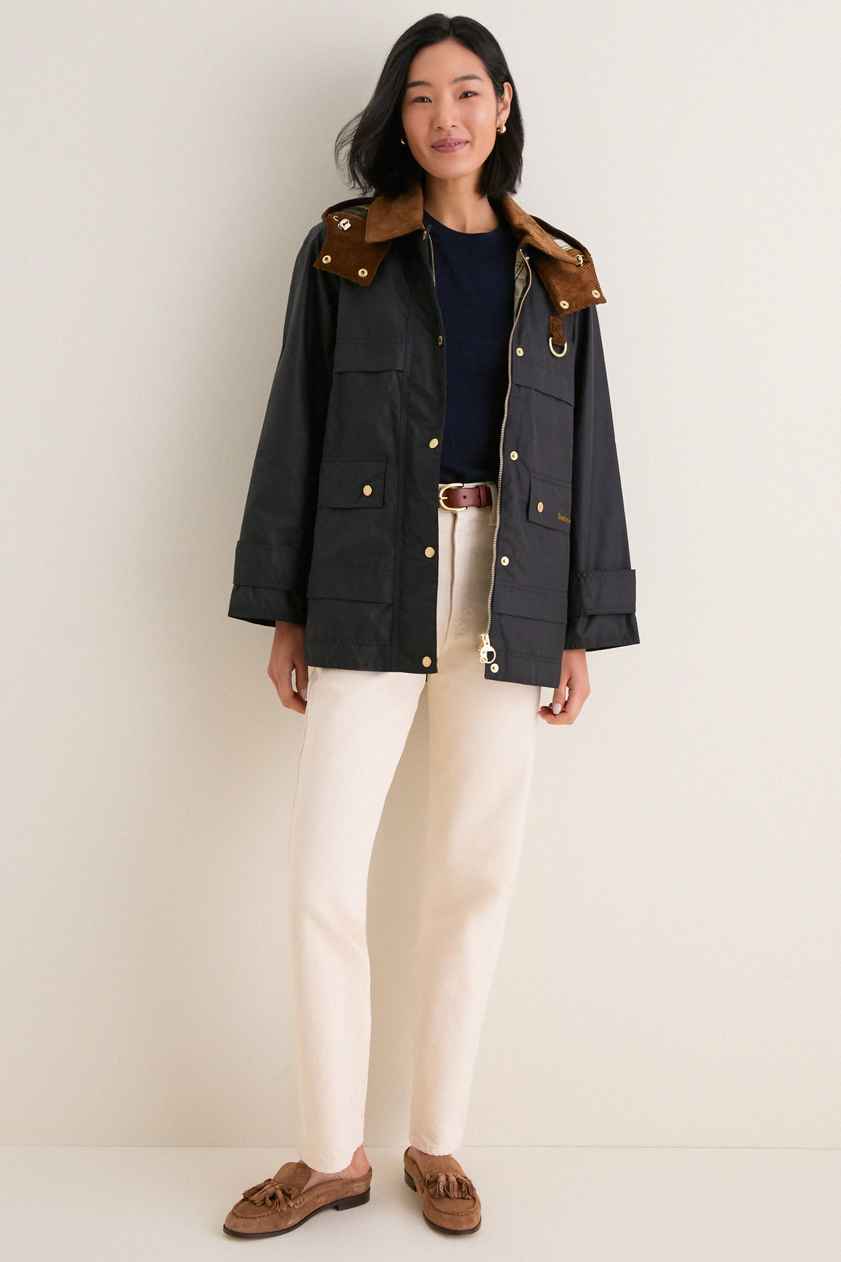 Exclusive Navy and Anicent Wrenwood Wax Jacket