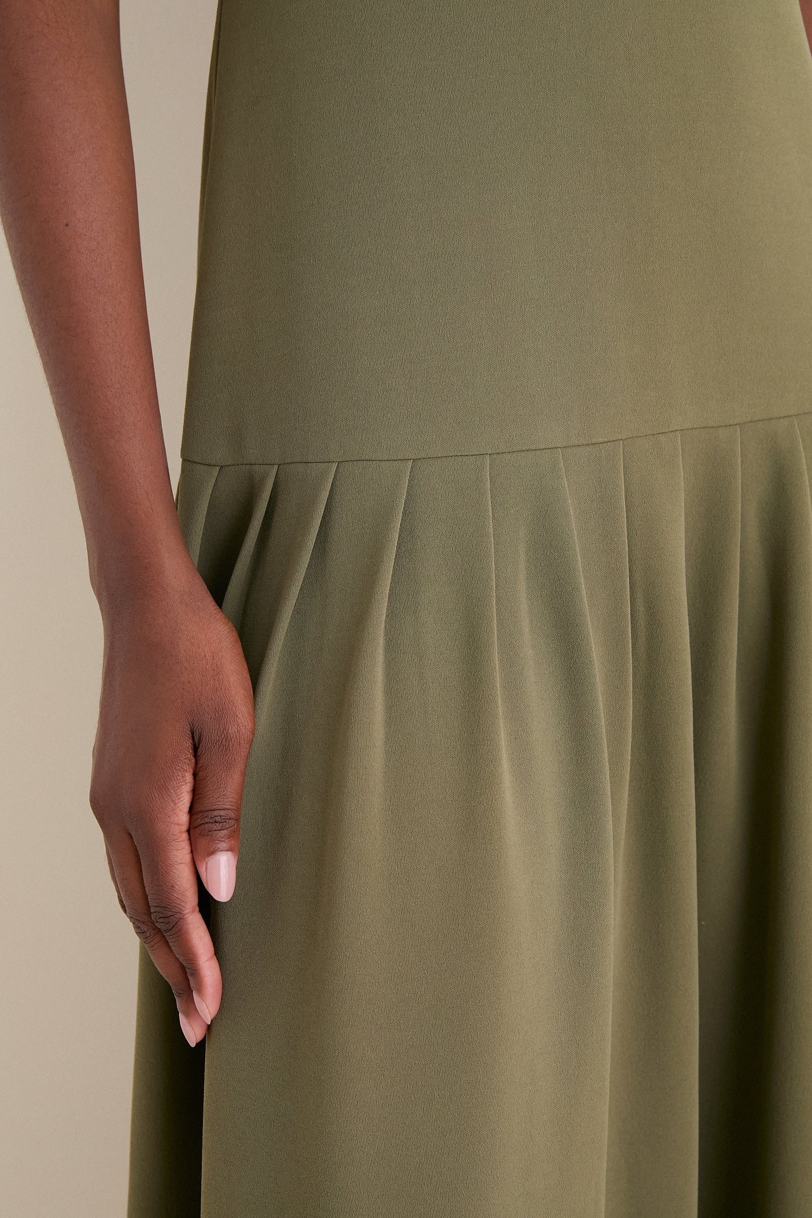 Burnt Olive Jersey Gramercy Dress