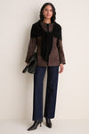 Dark Chocolate Suede Whipstitch Andover Jacket