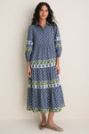 Cornflower Cotton Mabel Maxi Dress