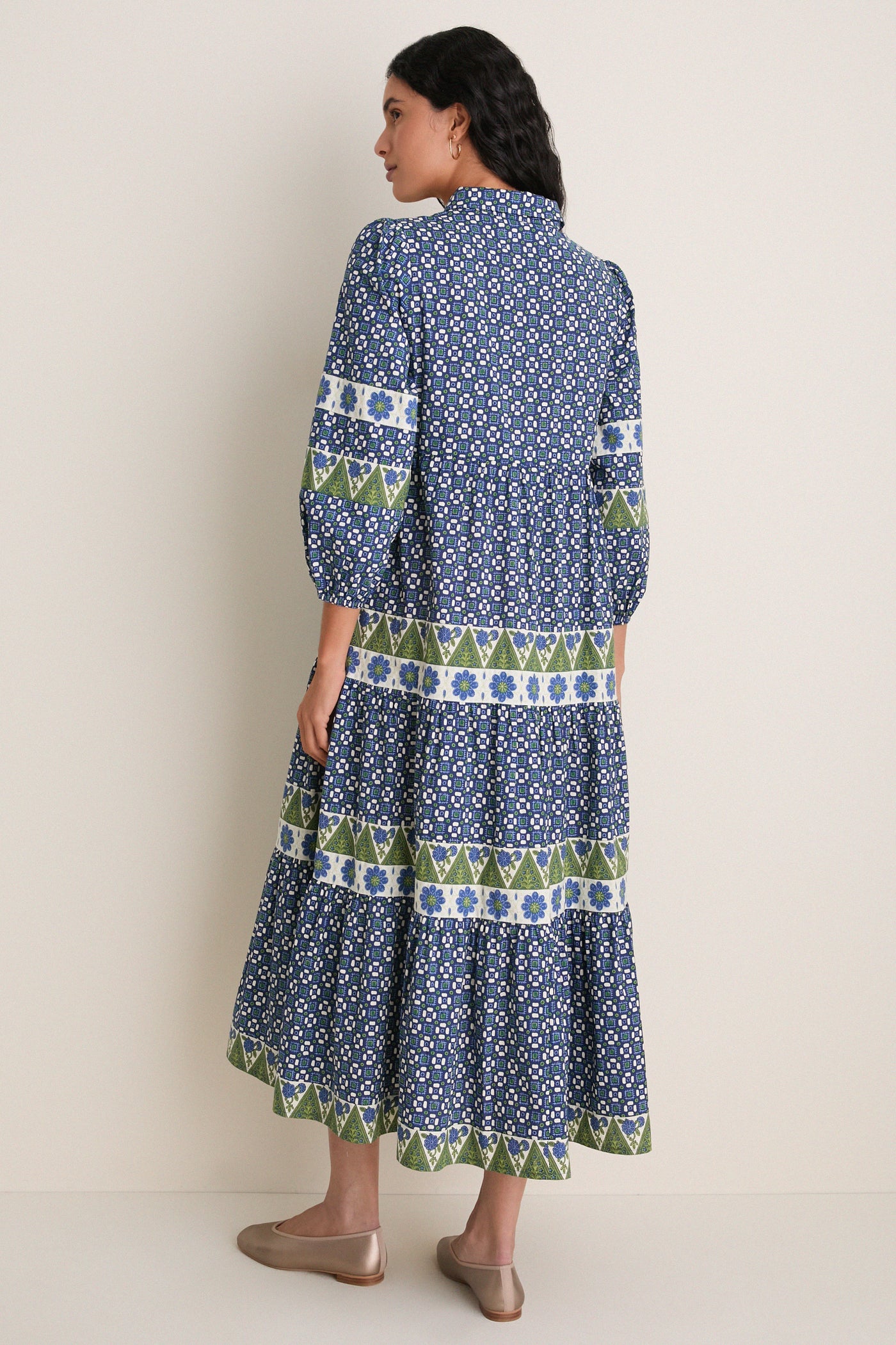 Cornflower Cotton Mabel Maxi Dress