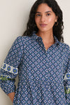 Cornflower Cotton Mabel Maxi Dress