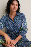 Cornflower Cotton Mabel Maxi Dress