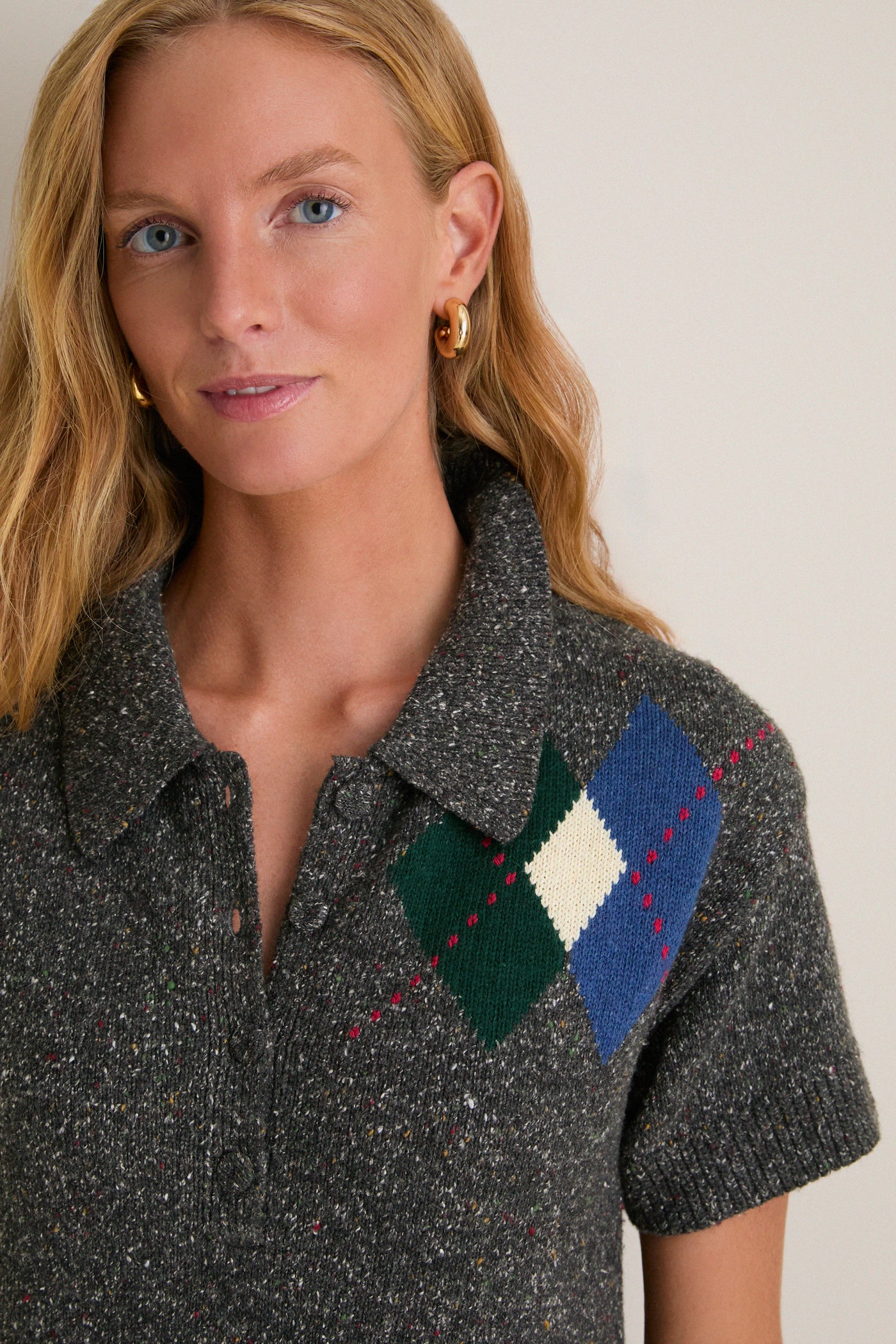 Argyle Penny Polo Dress